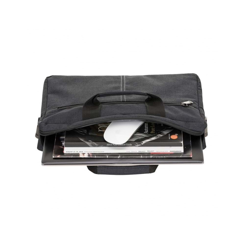 PLM JIMA 13 Notebook Çantası SiyahSu Geçirmez, 3 Bölmeli