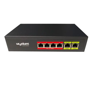 URANIUM POE-4002-48W 4 PORT 10/100 + 2 PORT 10/100 RJ45 UPLINK POE SWITCH(R