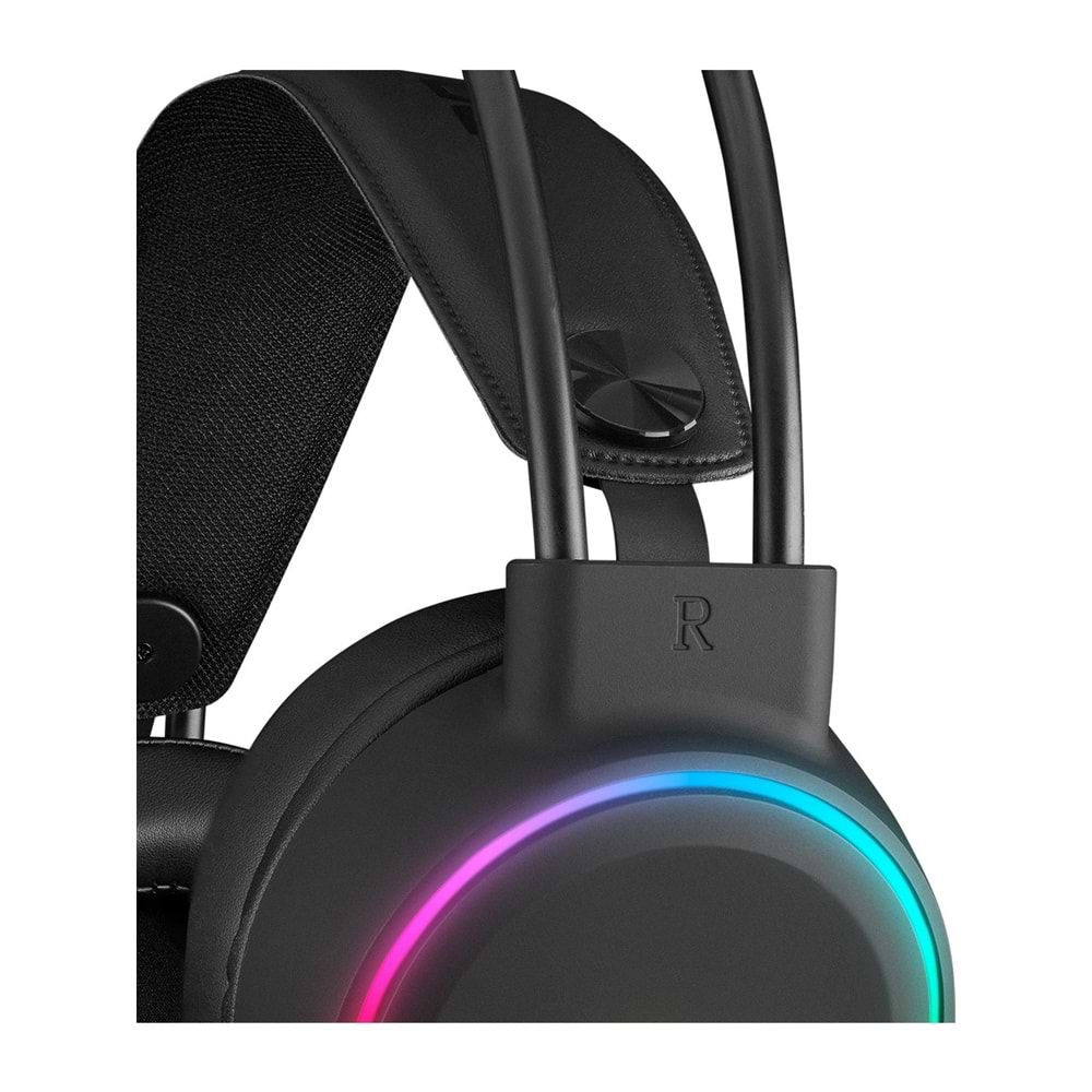 Rampage ROGUE Siyah USB RGB Ledli Gaming Esnek Mikrofonlu Oyuncu KulaklıkRampage ROGUE Siyah USB RGB Ledli Gaming Esnek Mikrofonlu Oyuncu Kulaklık