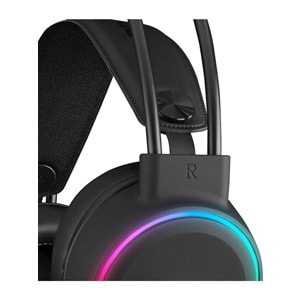 Rampage ROGUE Siyah USB RGB Ledli Gaming Esnek Mikrofonlu Oyuncu KulaklıkRampage ROGUE Siyah USB RGB Ledli Gaming Esnek Mikrofonlu Oyuncu Kulaklık
