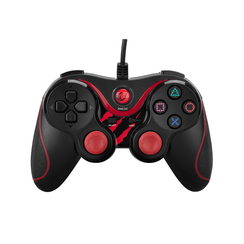 Snopy Rampage SG-R601 PS3/PC Kırmızı USB 1.8m Joypad