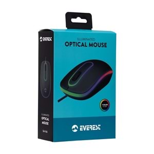 Everest Sm-166 Usb Kırmızı Işıklı Optik Mouse