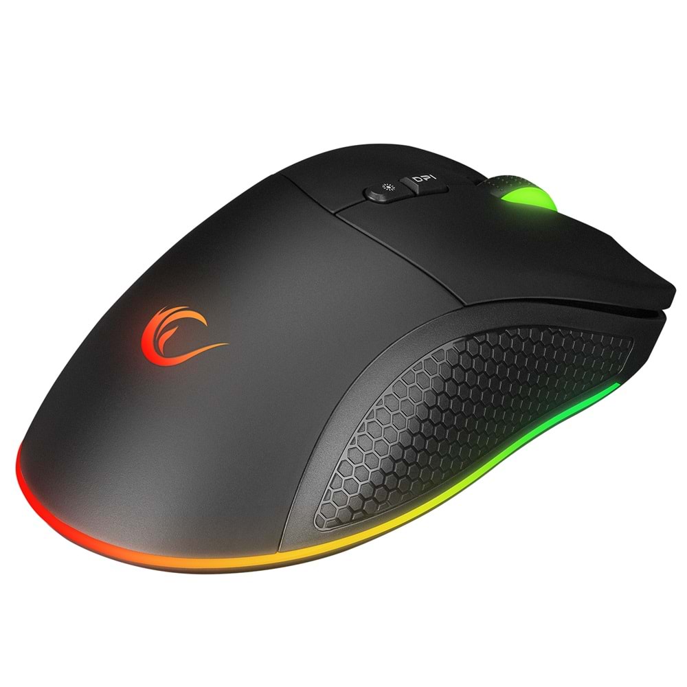 Rampage SMX-R53 SNAPPER Usb Siyah 7200 dpi RGB Aydınlatmalı Gaming Oyuncu M