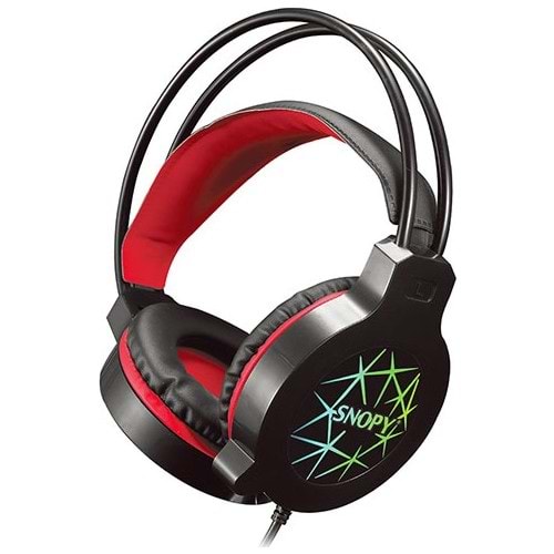 Snopy Sn-Gx7 Crazy Siyah USB Ledli Mikrofonlu Oyuncu Kulaklığı