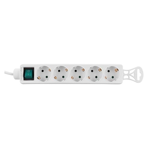 S-link SPG-F05 1.5m 306 Joule Euro Soket 3G1.0mm Tam Bakır 5li Akım Korumal