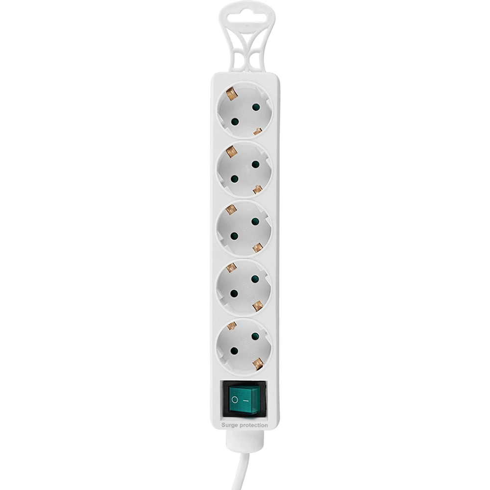 S-link SPG-F05 1.5m 306 Joule Euro Soket 3G1.0mm Tam Bakır 5li Akım Korumal