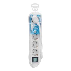 S-link SPG-F05 1.5m 306 Joule Euro Soket 3G1.0mm Tam Bakır 5li Akım Korumal